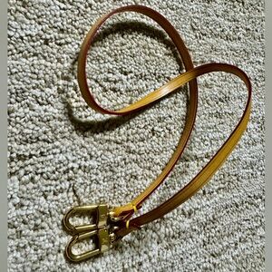 Louis Vuitton Strap Authentic Pochette Accessoires/Mini Pochette Vachetta Strap
